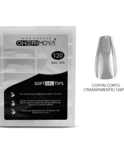 UÑAS SOFT GEL CHERIMOYA 120UNID: COFFIN CORTO (BH001108) - INS5631