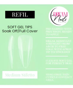 UÑAS SOFT GEL MEDIUM STILETTO DREAM NAILS -INS5867