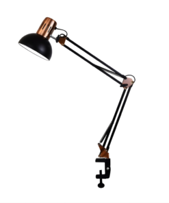 LAMPARA DE MESA ARTICULADA CUELLO LARGO NEGRA- INS032N