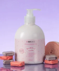 CREMA DE MANOS Y PIES GO NAILS BUBBLE GUM 500ML-INS3175