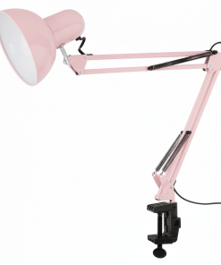 LAMPARA DE MESA ARTICULADA CUELLO LARGO  ROSA - INS6045